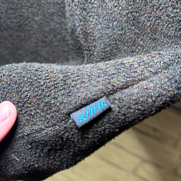 Kuhl Sweater Mens L Brown Alfpaca 1/4 Zip Pullover Sherpa Collar Hike Outdoor - Picture 6 of 14